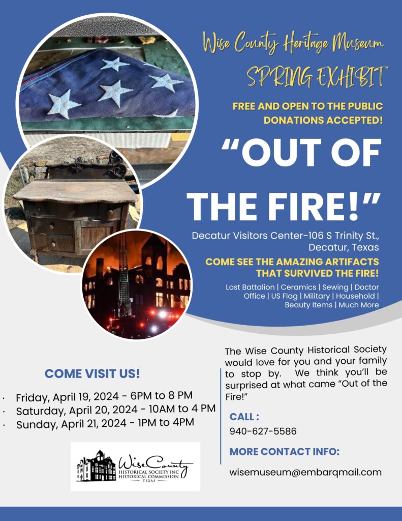 "Out of the Fire" Flyer